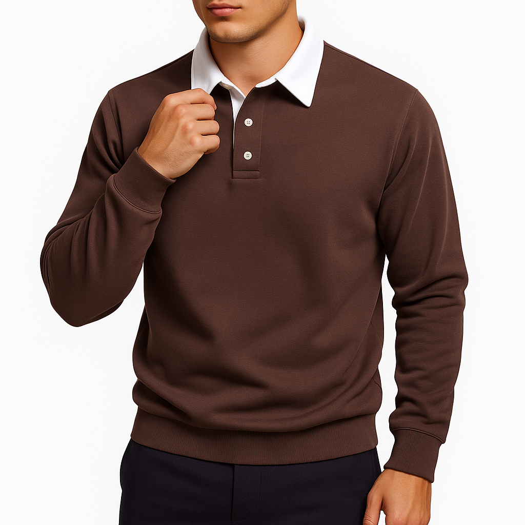 Men’s Cotton Polo Sweater