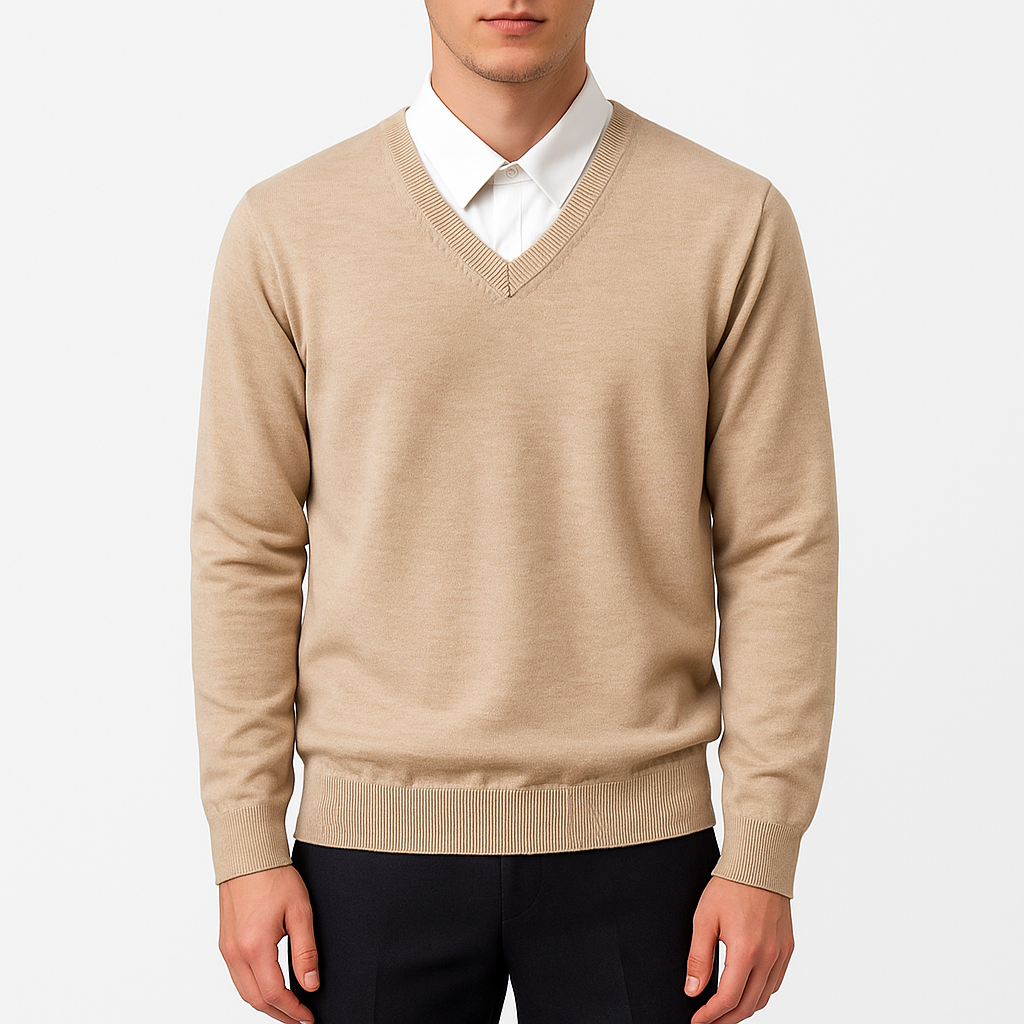 Elegant Men’s V-Neck Sweater