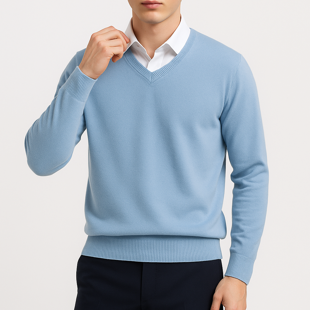 Elegant Men’s V-Neck Sweater