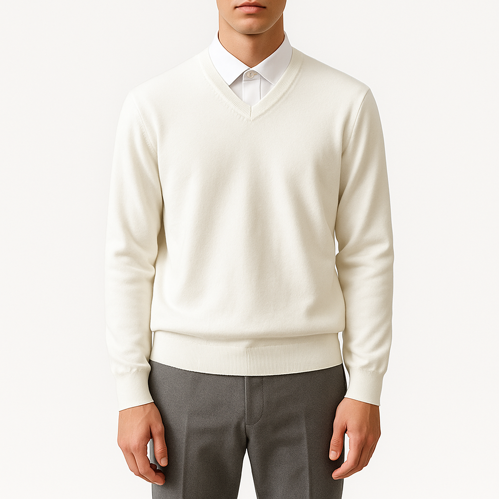Elegant Men’s V-Neck Sweater
