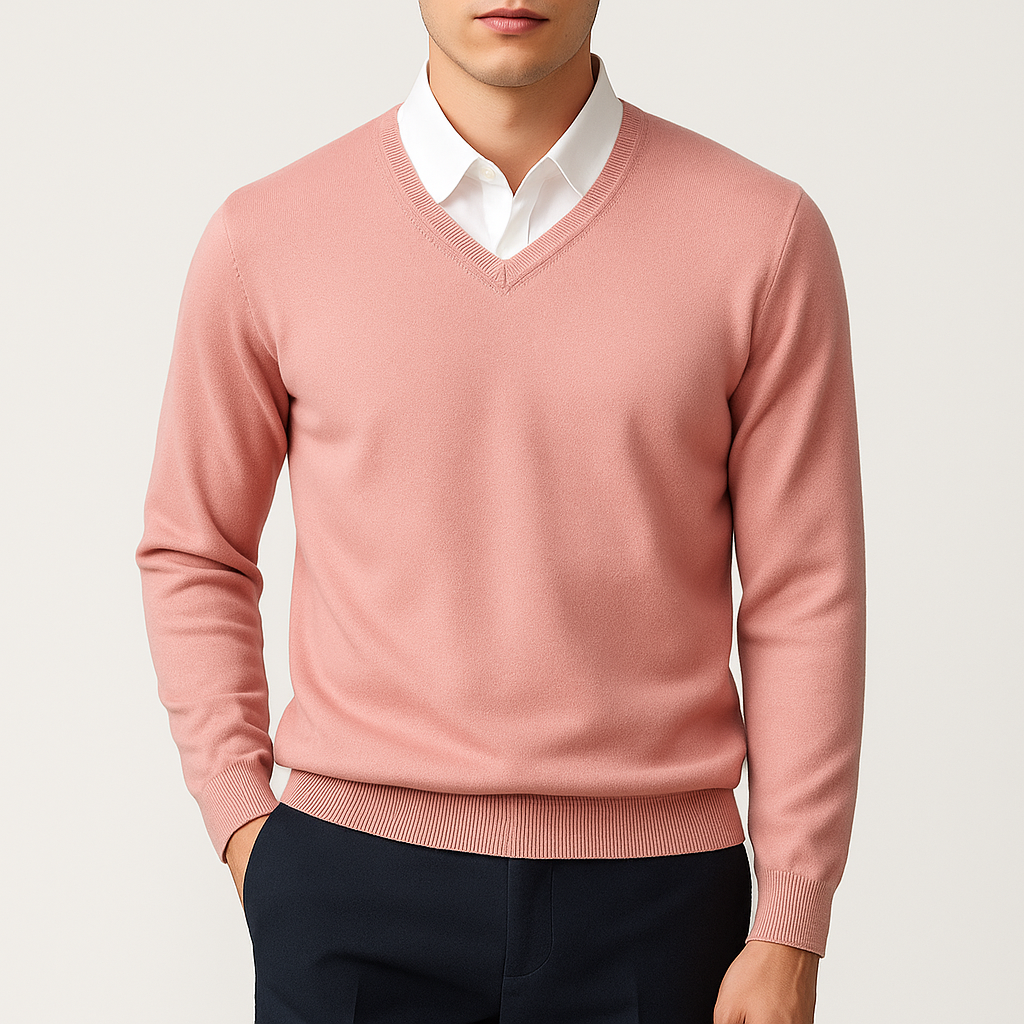 Elegant Men’s V-Neck Sweater