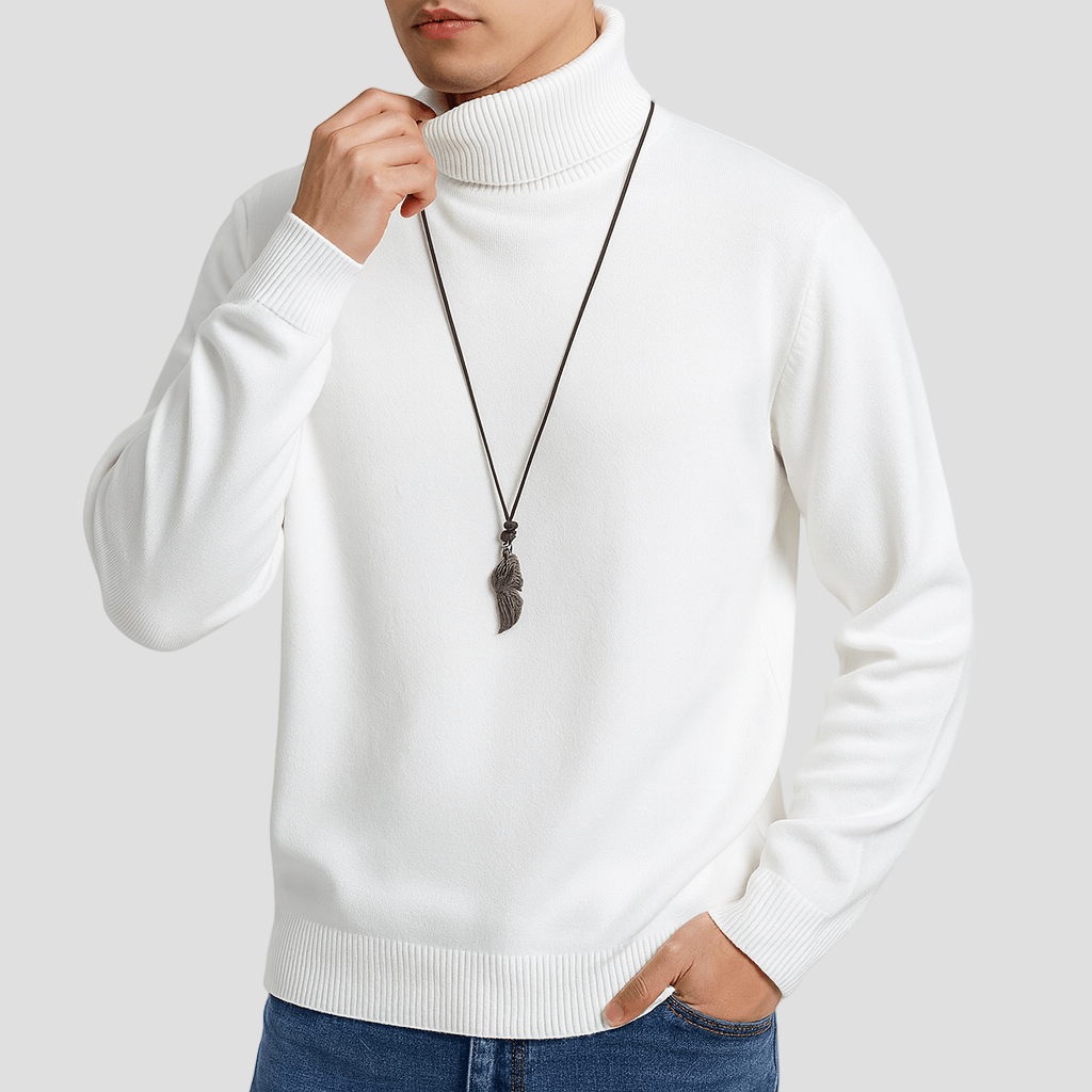 Men's Soft Knitted Turtleneck Sweater
