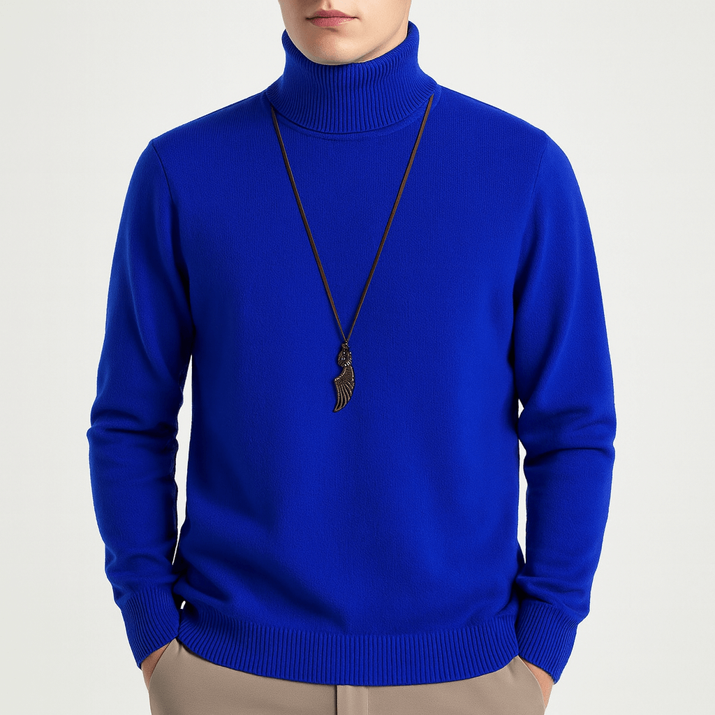 Men's Soft Knitted Turtleneck Sweater