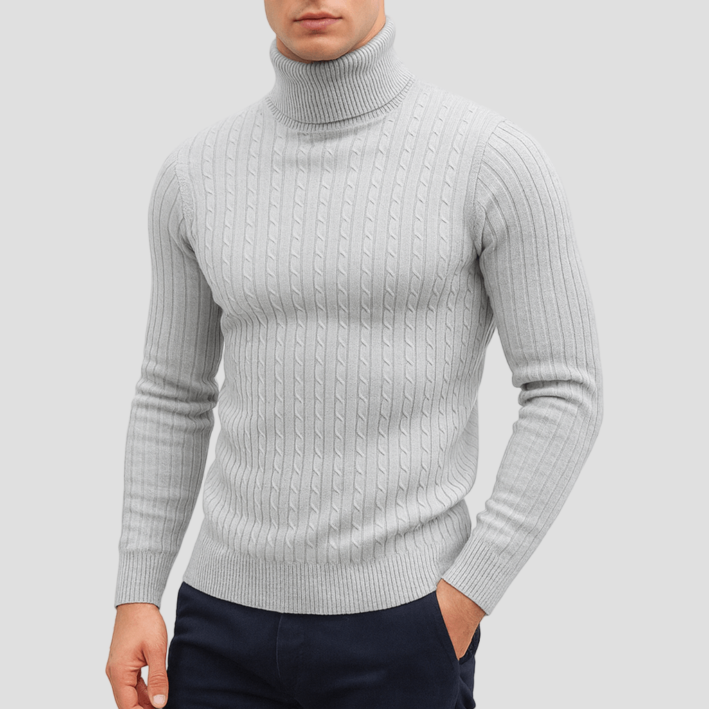Men’s Wool Turtleneck Sweater