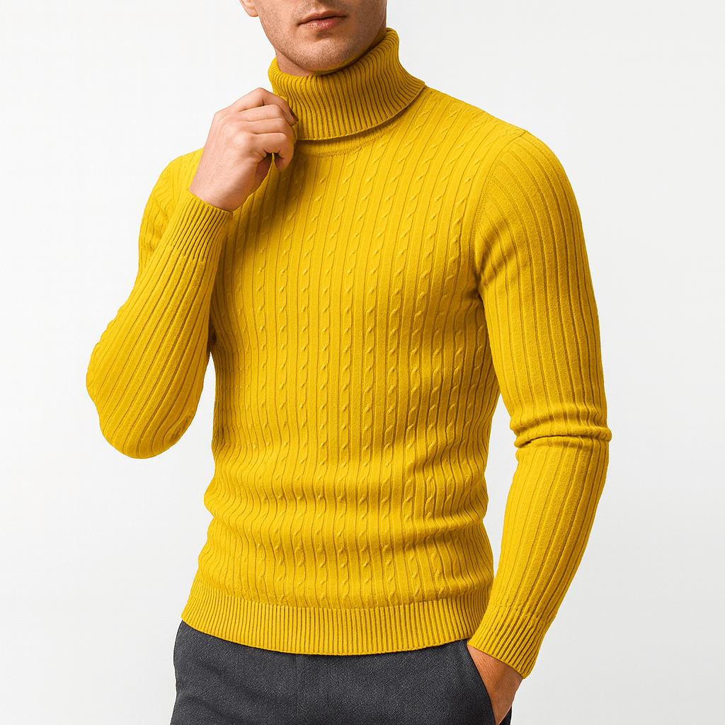 Men’s Wool Turtleneck Sweater