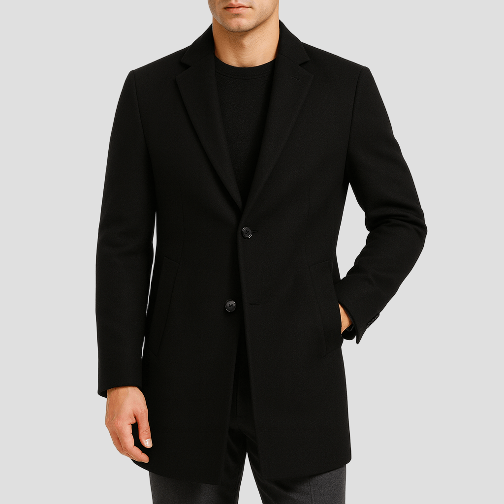Men’s Wool-Blend Trench Coat