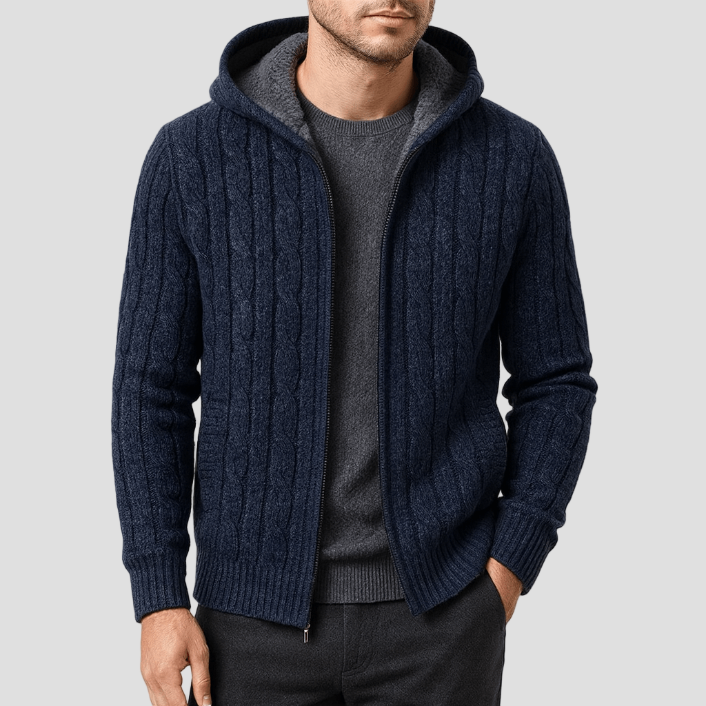 Wool Men’s Sweatshirt with Soft Lining
