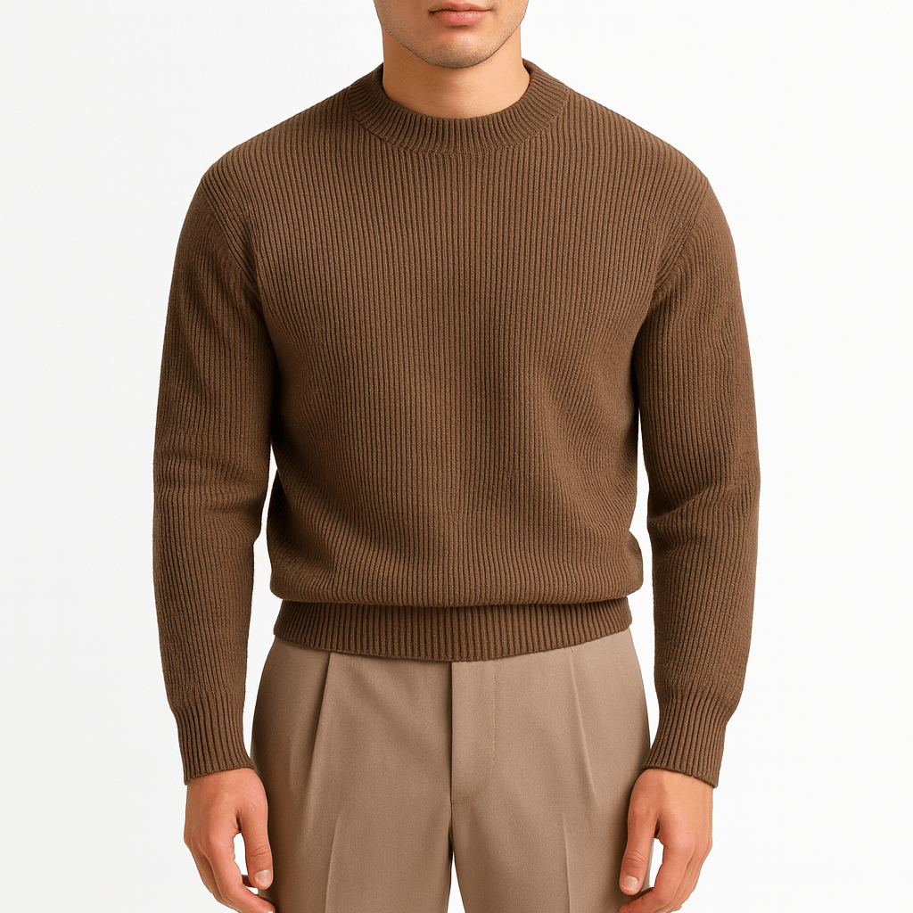 Men's Ribbed Wool Sweater