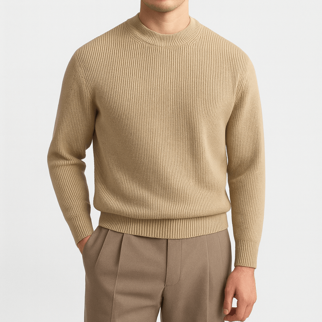 Men's Ribbed Wool Sweater