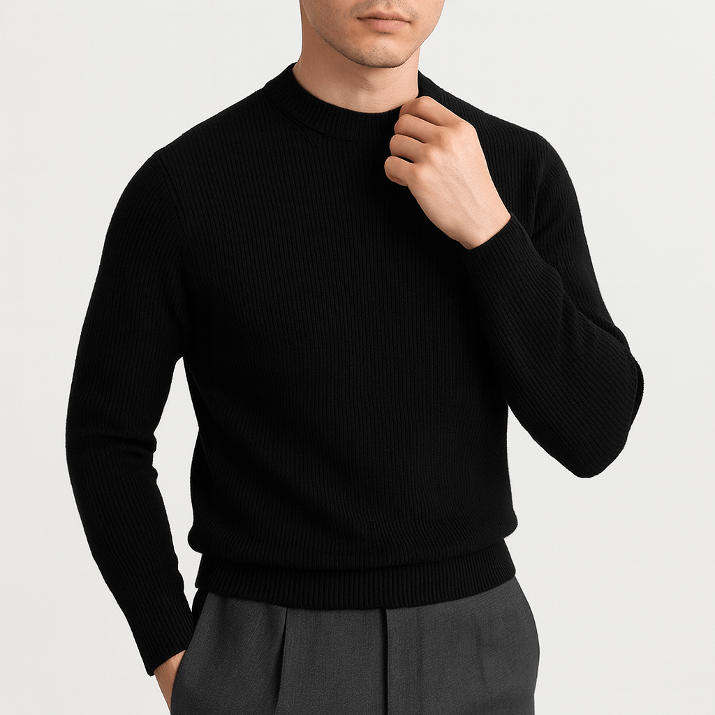 Men's Ribbed Wool Sweater