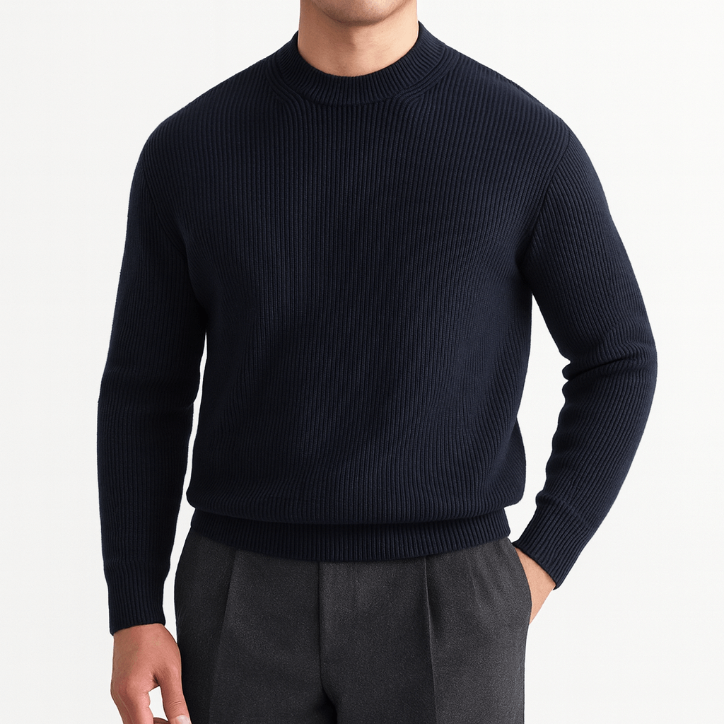 Men's Ribbed Wool Sweater