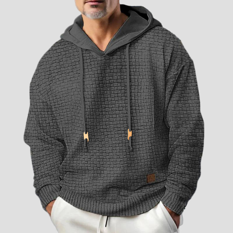 Men’s Solid Long-Sleeve Sweatshirt