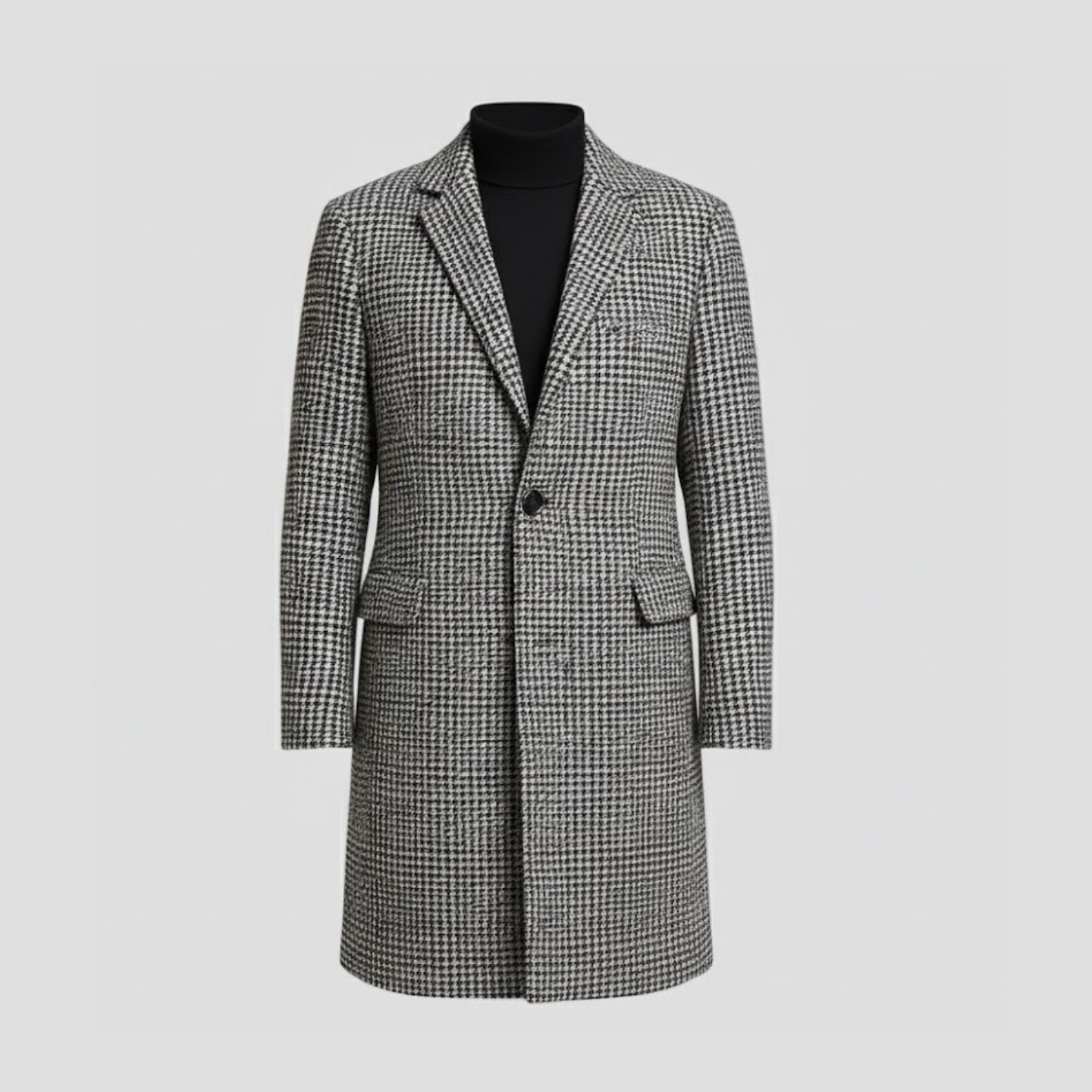 Men’s Check Trench Coat