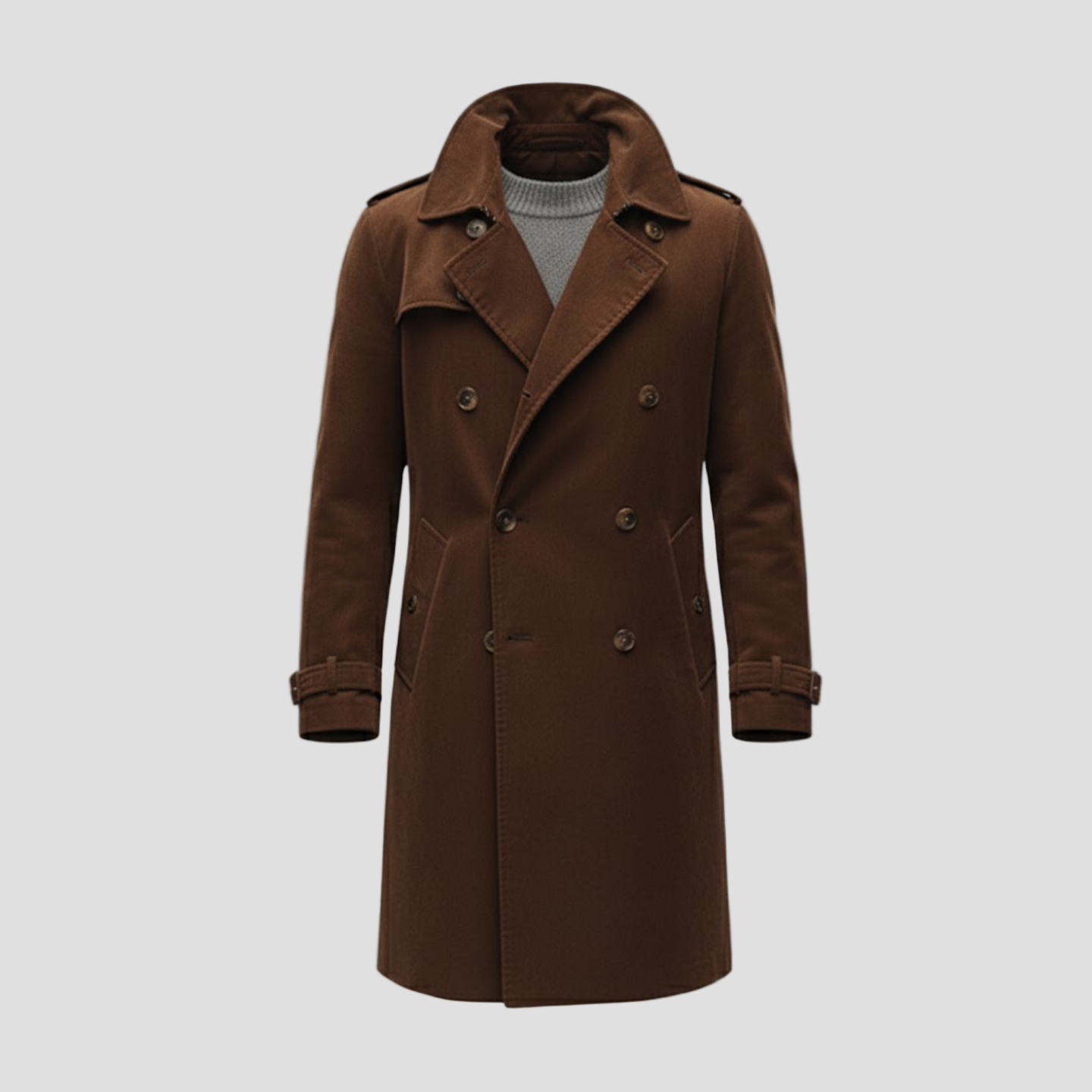 Warm Corduroy Winter Men’s Overcoat