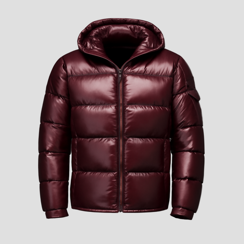 Men’s Quilted Waterproof Down Winter Jacket