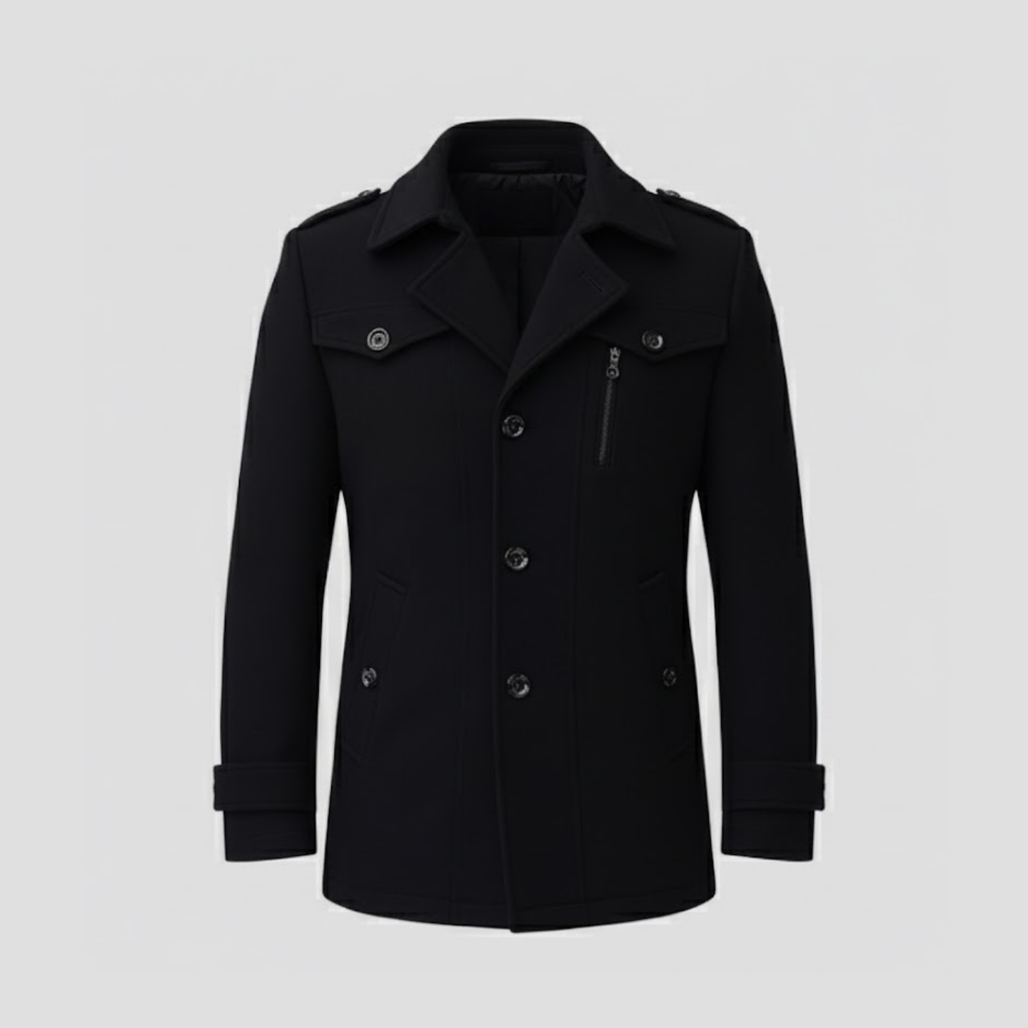 Slim-Fit Men’s Trench Coat