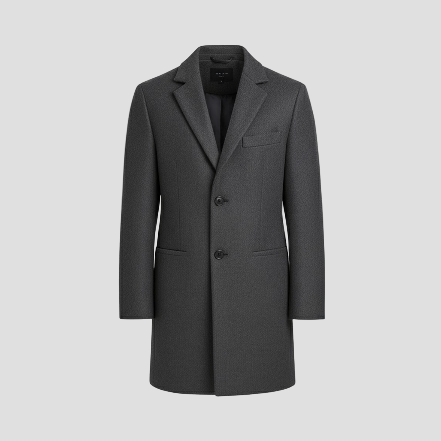 Elegant Slim-Fit Wool Men’s Coat