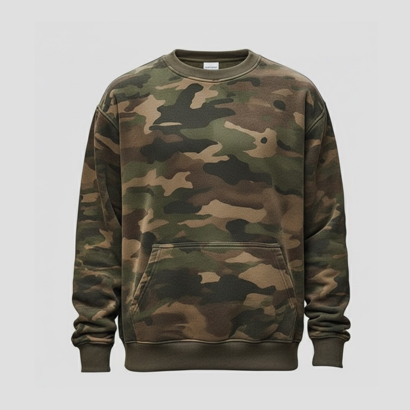 Men’s Camouflage Crewneck Sweatshirt