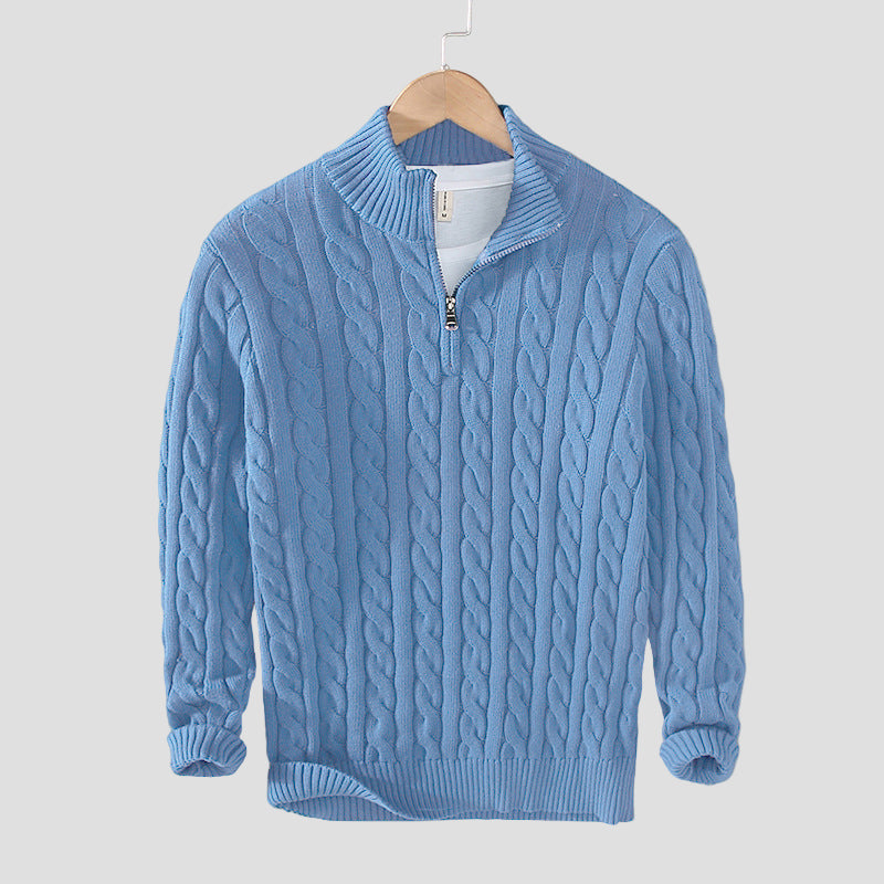 Men’s Cotton Half-Zip Sweater