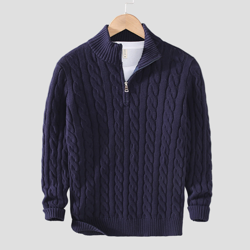 Men’s Cotton Half-Zip Sweater
