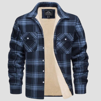 Men’s Flannel Check Winter Jacket
