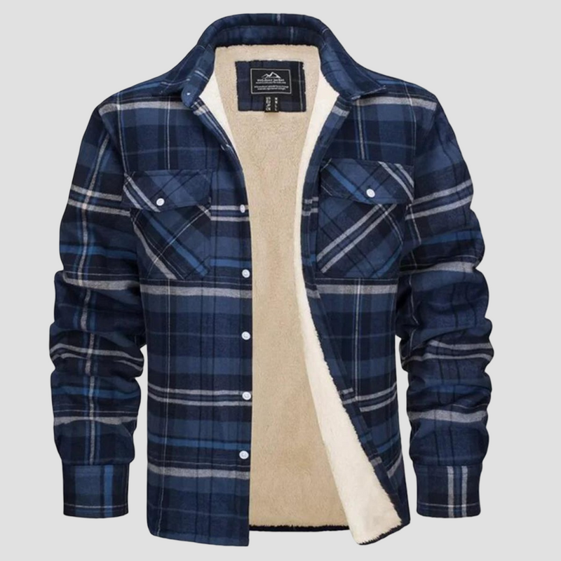 Men’s Flannel Check Winter Jacket