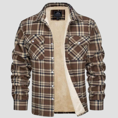 Men’s Flannel Check Winter Jacket