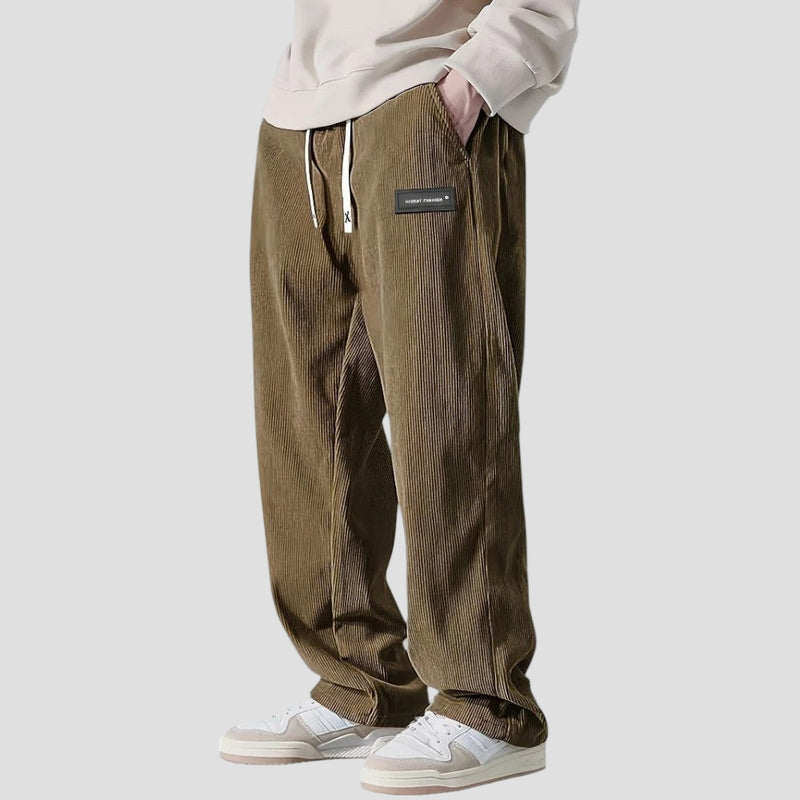 Men’s Classic Straight-Fit Corduroy Trousers – Soft Fabric