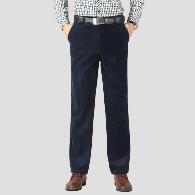 Men’s Slim Corduroy Trousers – Soft Textured Design