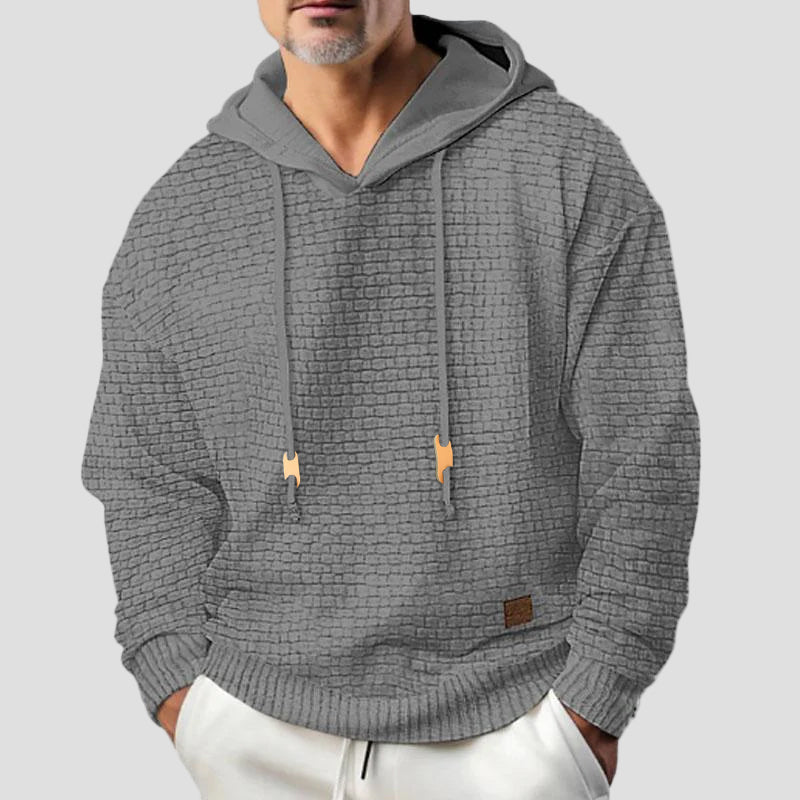 Men’s Solid Long-Sleeve Sweatshirt