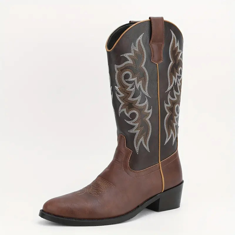Men’s Leather Western Cowboy Boots