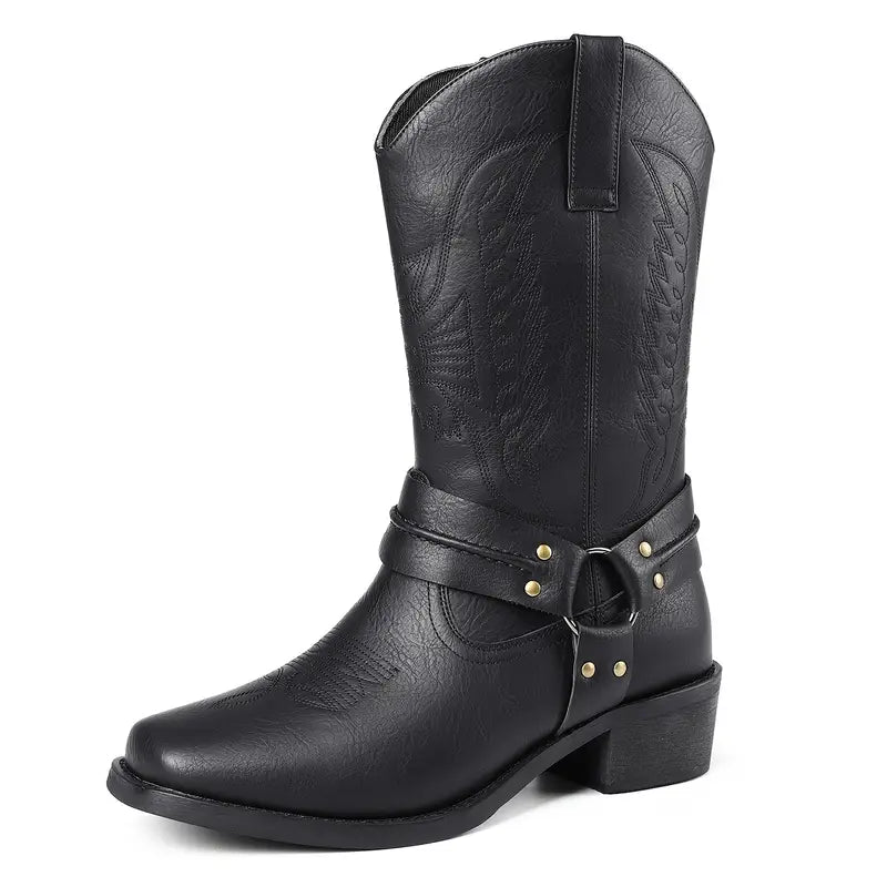 Men’s Leather Western Cowboy Boots