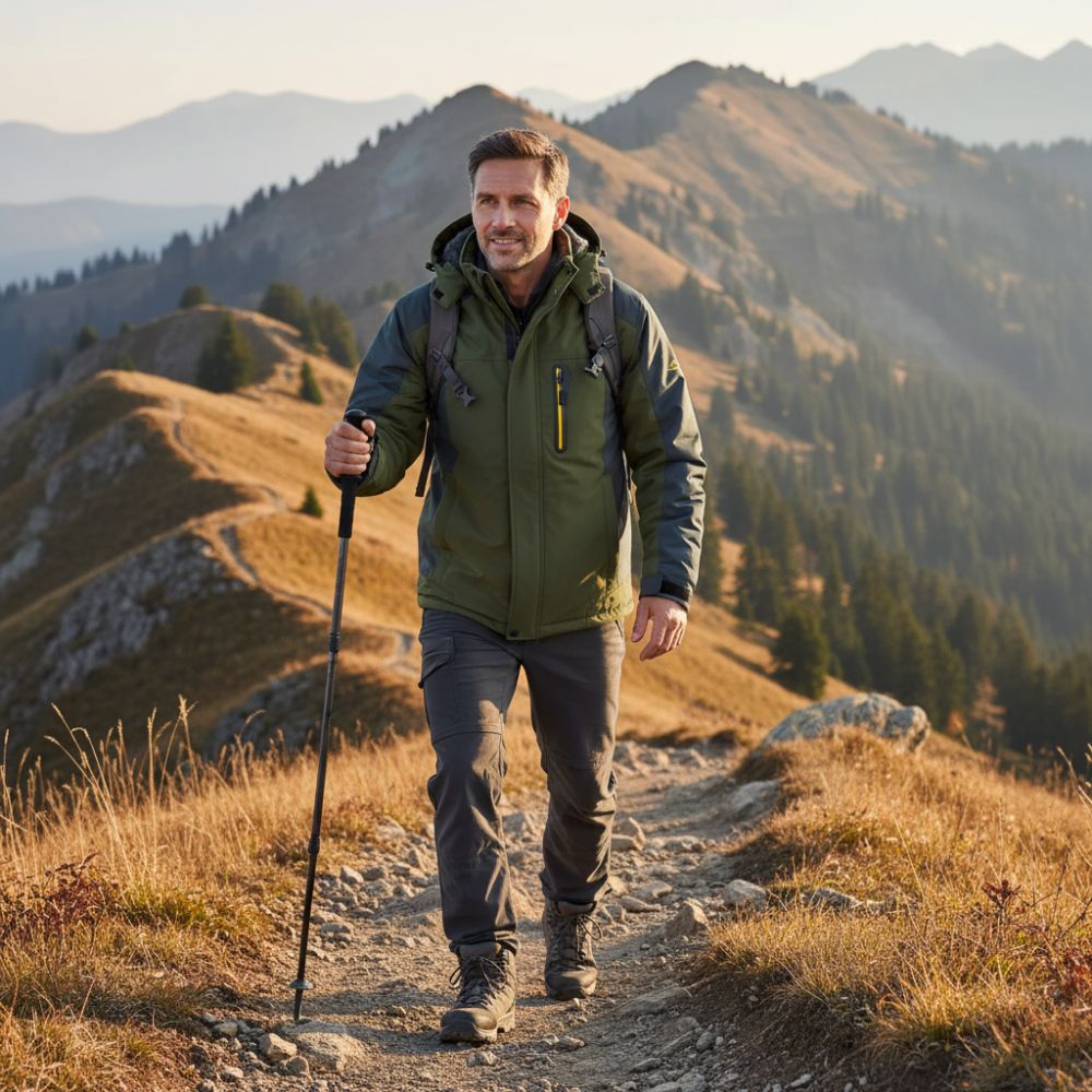 Men’s Waterproof Winter Jacket with Fleece Lining