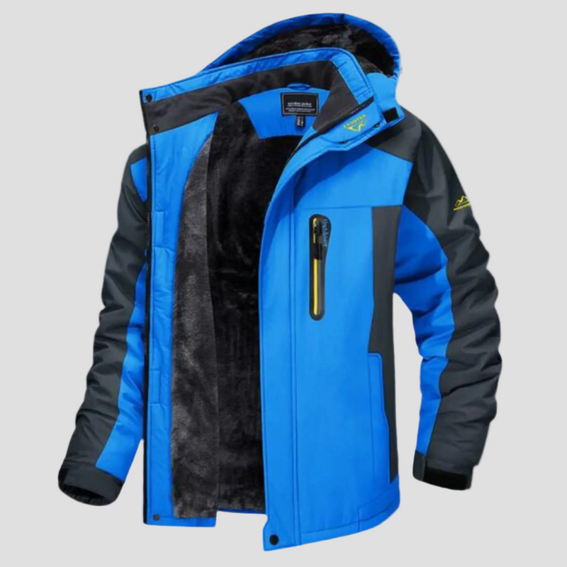 Men’s Waterproof Winter Jacket with Fleece Lining