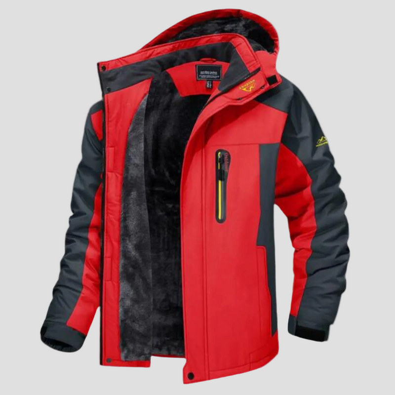 Men’s Waterproof Winter Jacket with Fleece Lining