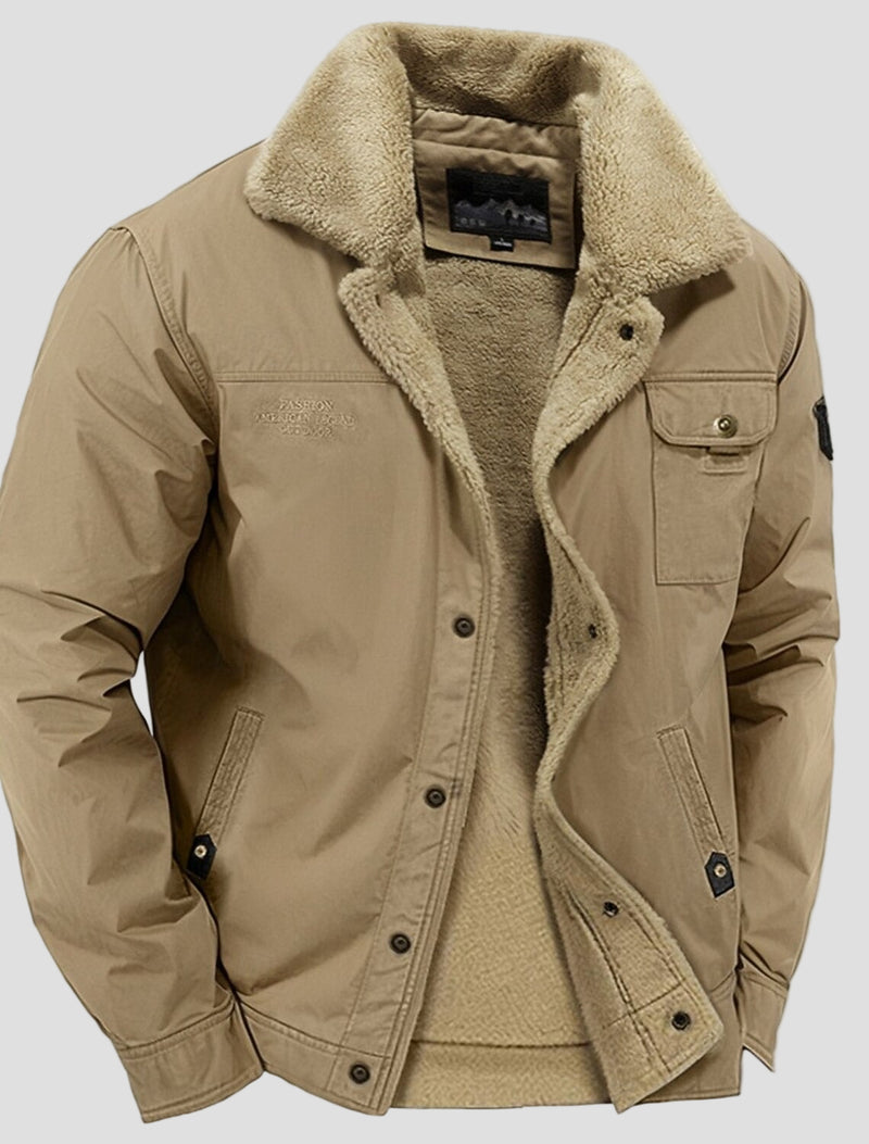 Vintage Workwear Jacket in Casual Style