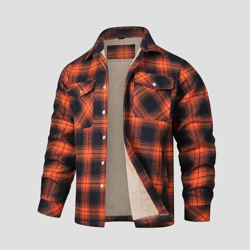 Plaid Flannel Shirt Jacket