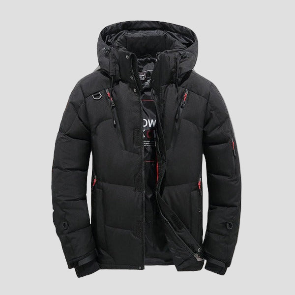Men’s Insulated Down Winter Jacket with Hood