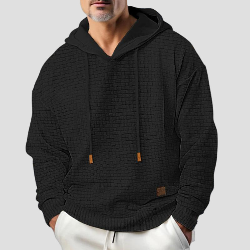 Men’s Solid Long-Sleeve Sweatshirt
