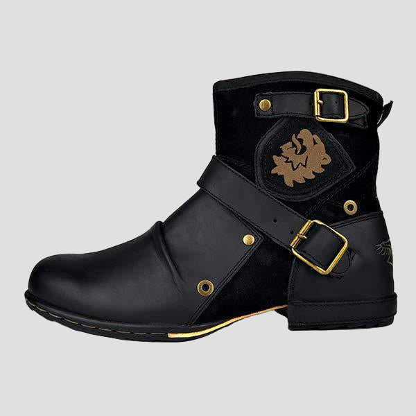 Men’s Zip-Up Leather Boots