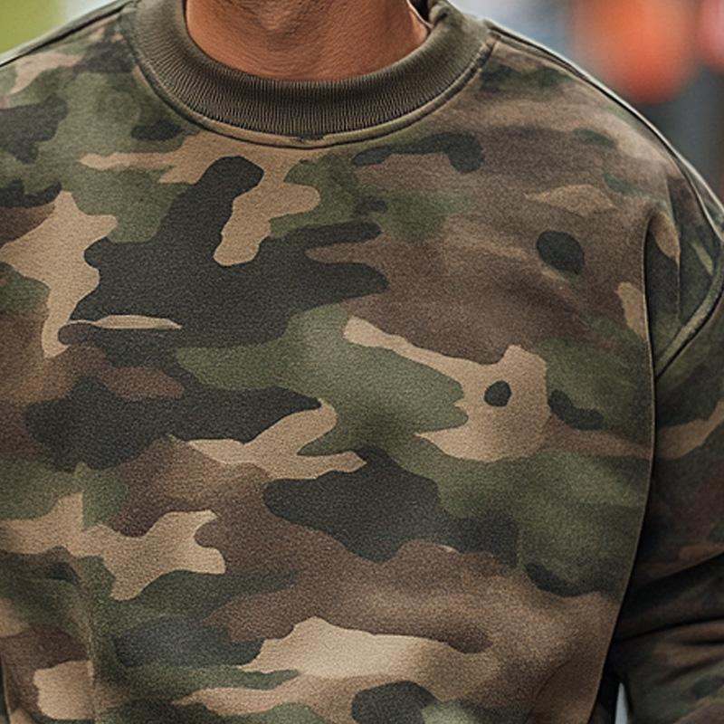Men’s Camouflage Crewneck Sweatshirt