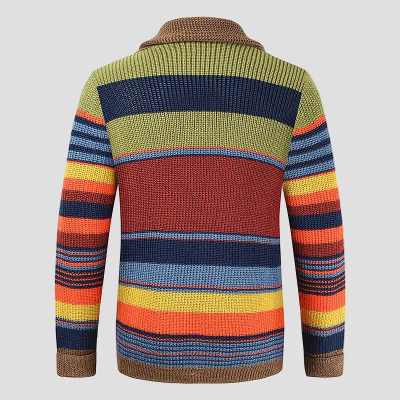 Colorblock Knitted Cardigan