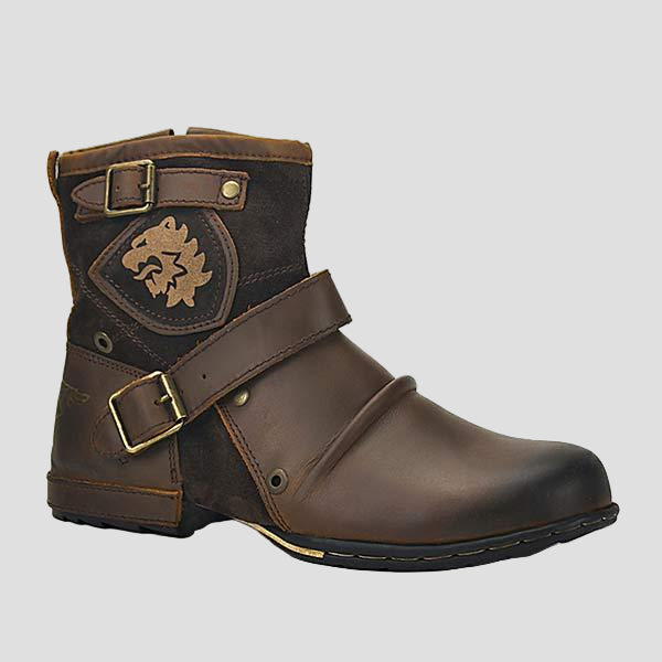 Men’s Zip-Up Leather Boots