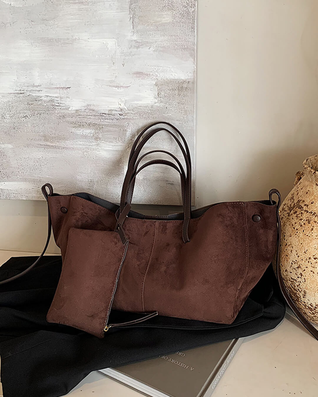 Adriana Suede Tote Bag