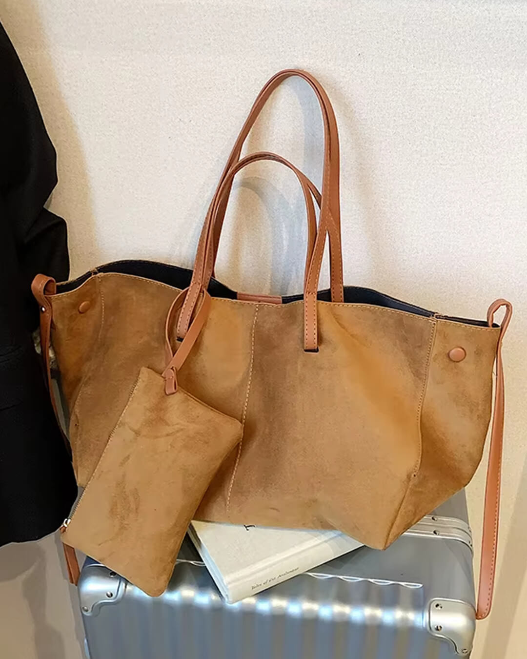 Adriana Suede Tote Bag