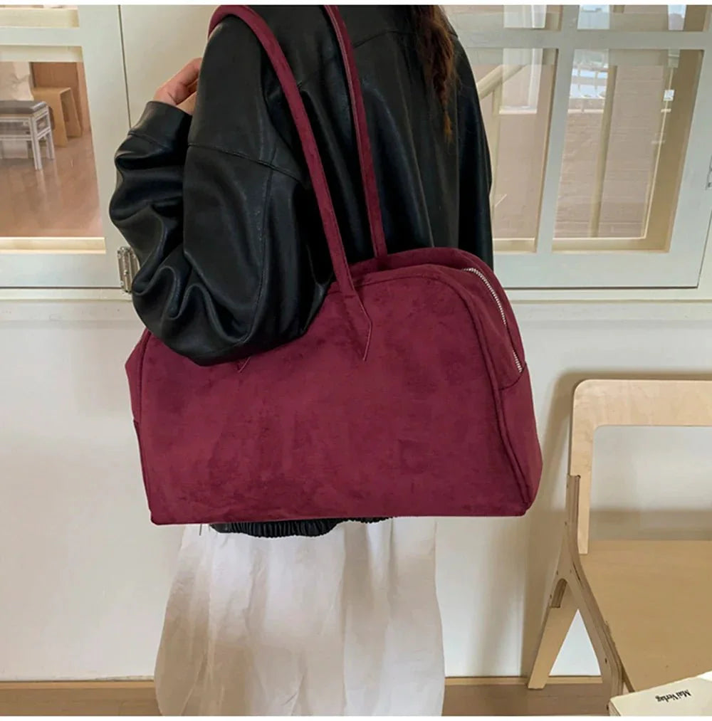 Amalia Suede Shoulder Bag