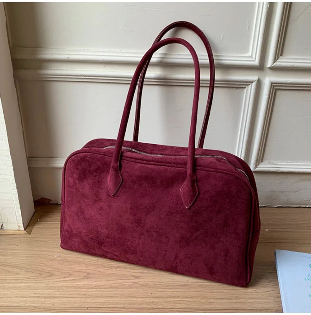 Amalia Suede Shoulder Bag