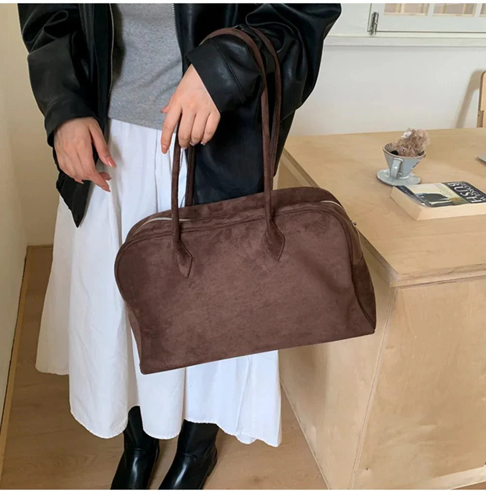Amalia Suede Shoulder Bag