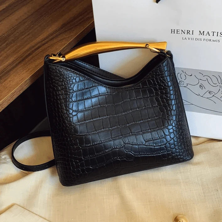 Anya Crocodile Pattern Handbag