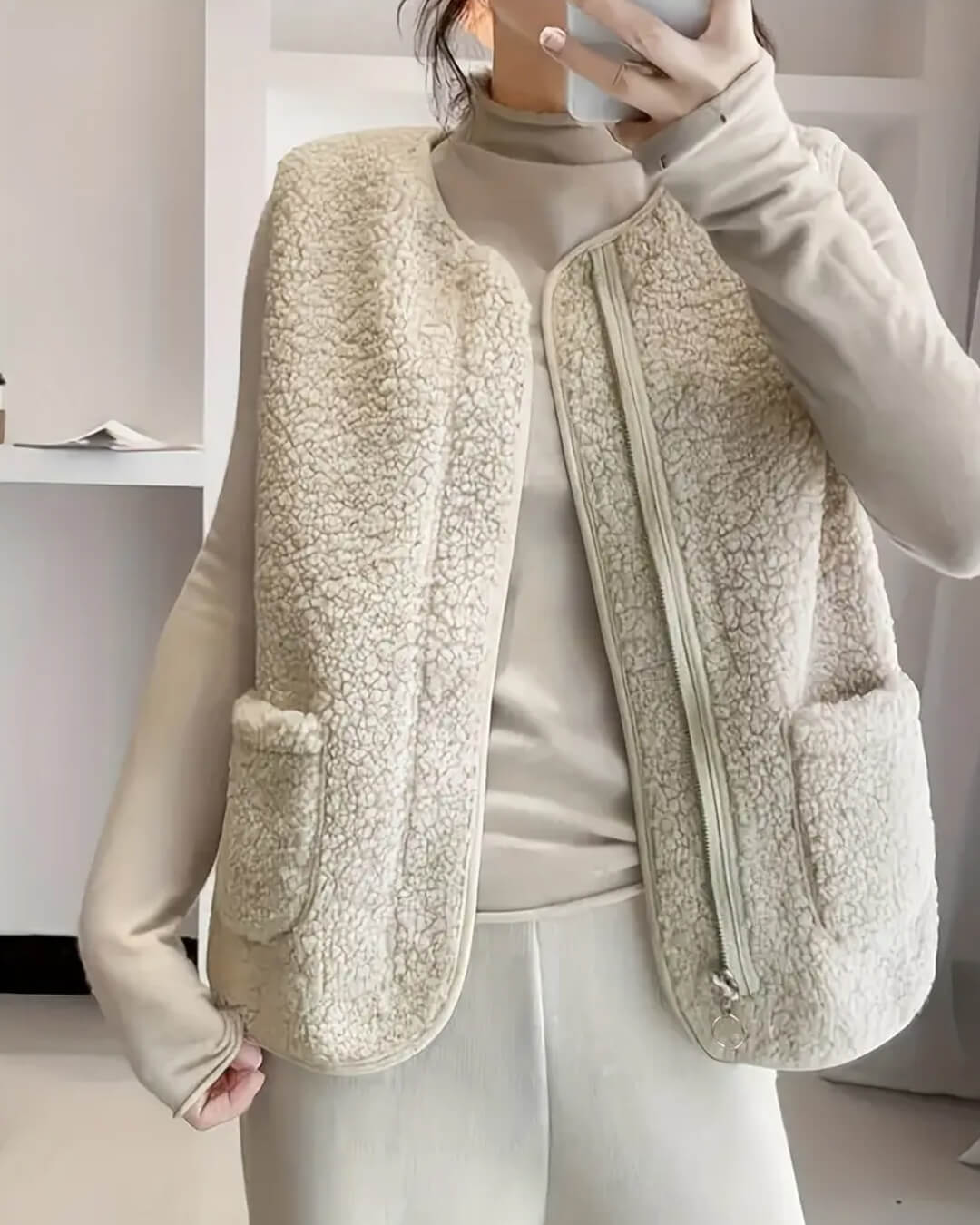 Ellen Fleece Vest Jacket